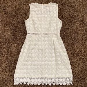 Cute star lace pattern sheath dress